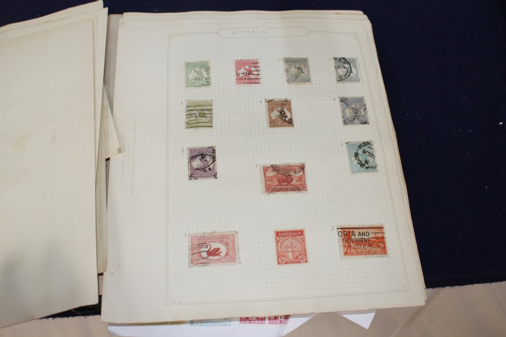 A World Stamp album, Victoria 1840 onwards including Penny reds